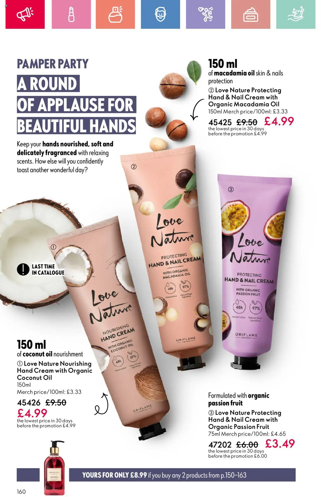 | Page: 160 | Products: Egész kacsa, Hand cream, Oil, Cream