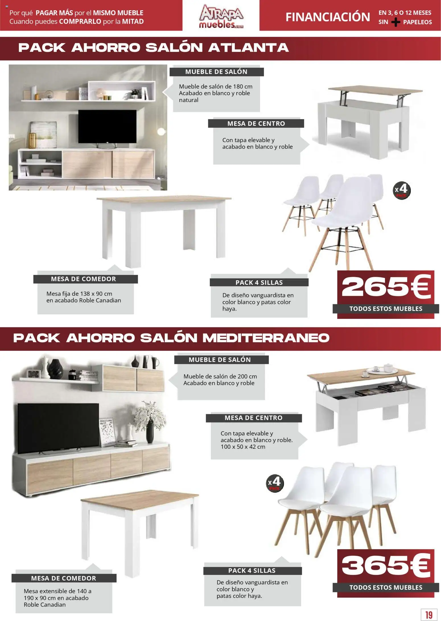 Atrapa Muebles - folleto │ válido desde el 01.02.2026 | Página: 19 | Productos: Mesa extensible, Muebles, Mesa