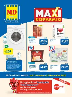 Anteprima del volantino MD Discount Macerata catalogo valido a partire dal 21.10.2025