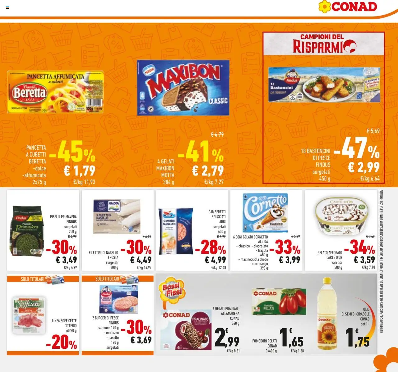 Volantino Conad del 10.09.2025 | Pagina: 23 | Prodotti: Pesce, Merluzzo, Mango, Piselli
