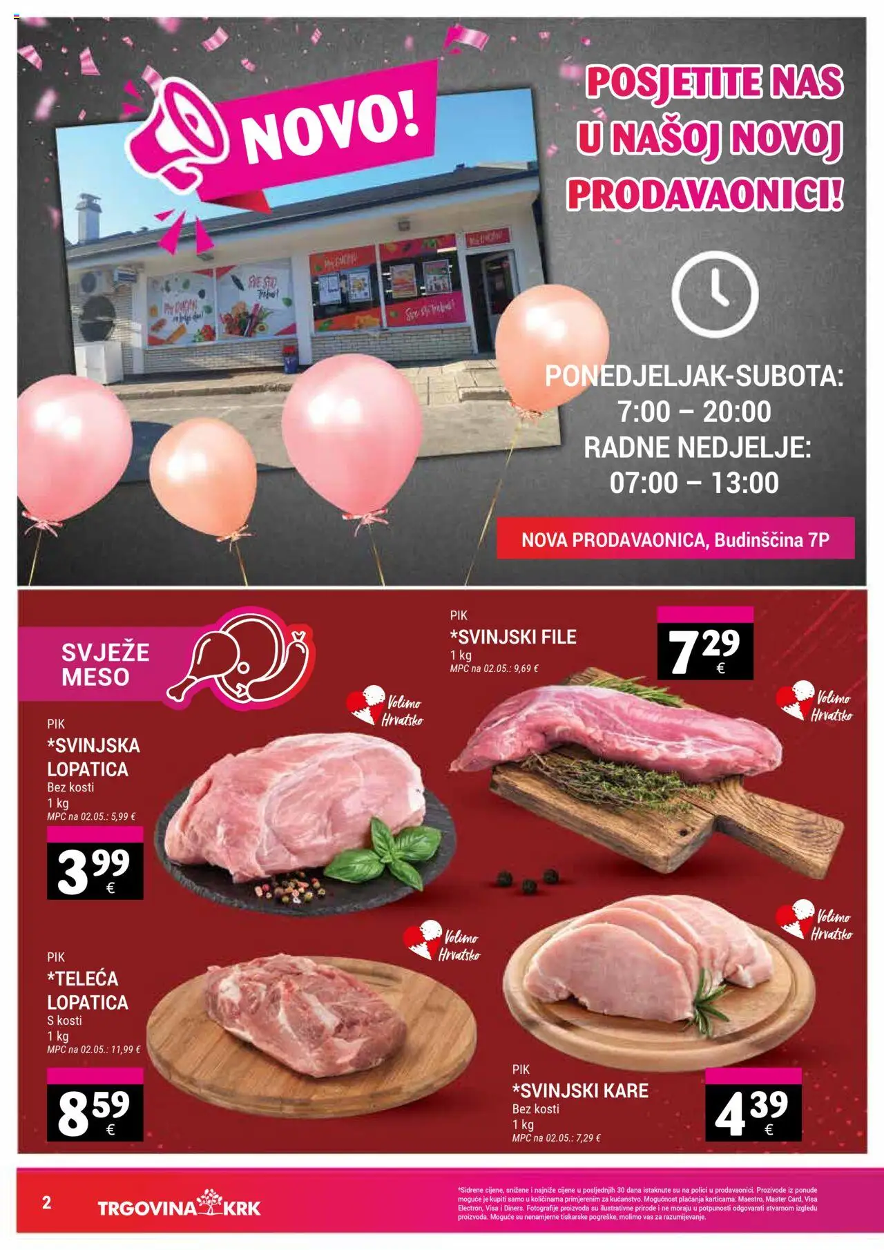 Trgovina Krk katalog | vrijedi od 01.10.2025 | Stranica: 2 | Proizvodi: Meso, Lopatica