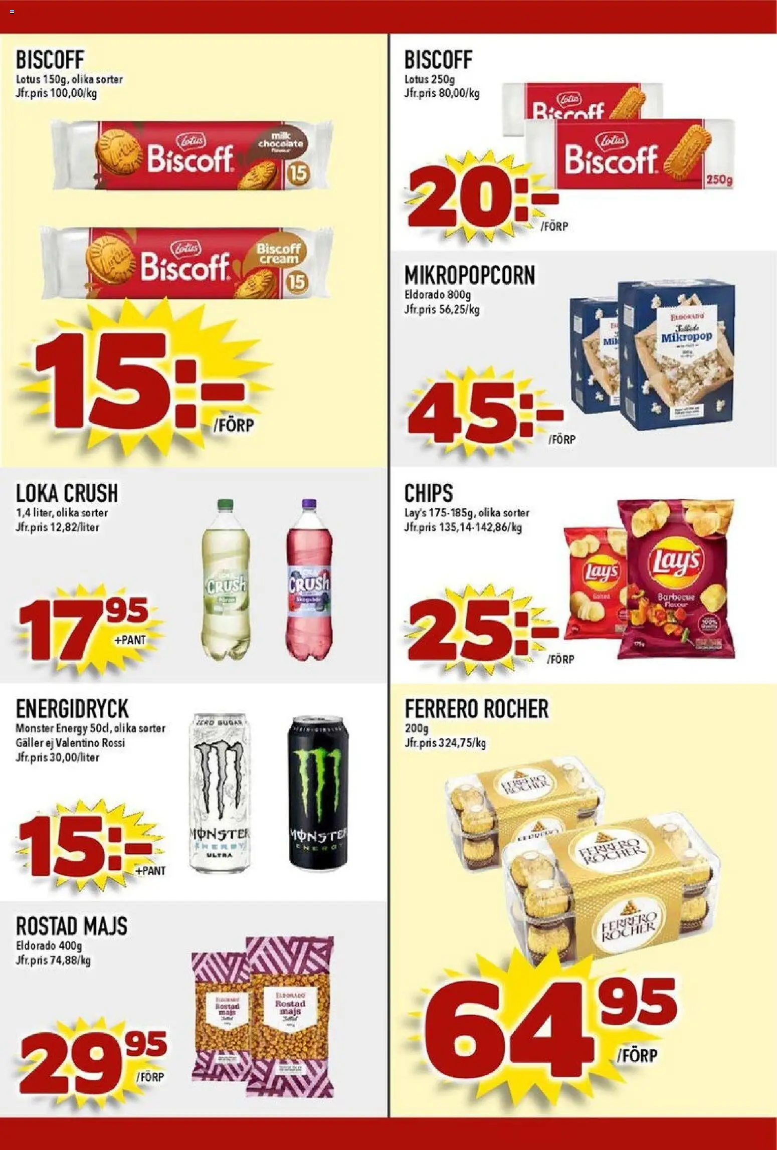 Matdax reklamblad aktuell från 03.11.2025 | Sida: 23 | Produkter: Loka, Galler, Chips, Majs