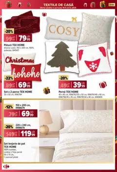 Ofertele Carrefour valabile de la 19.11.2025 | Pagină: 47 | Produse: Pat, Pernă, Pătură, Pilotă