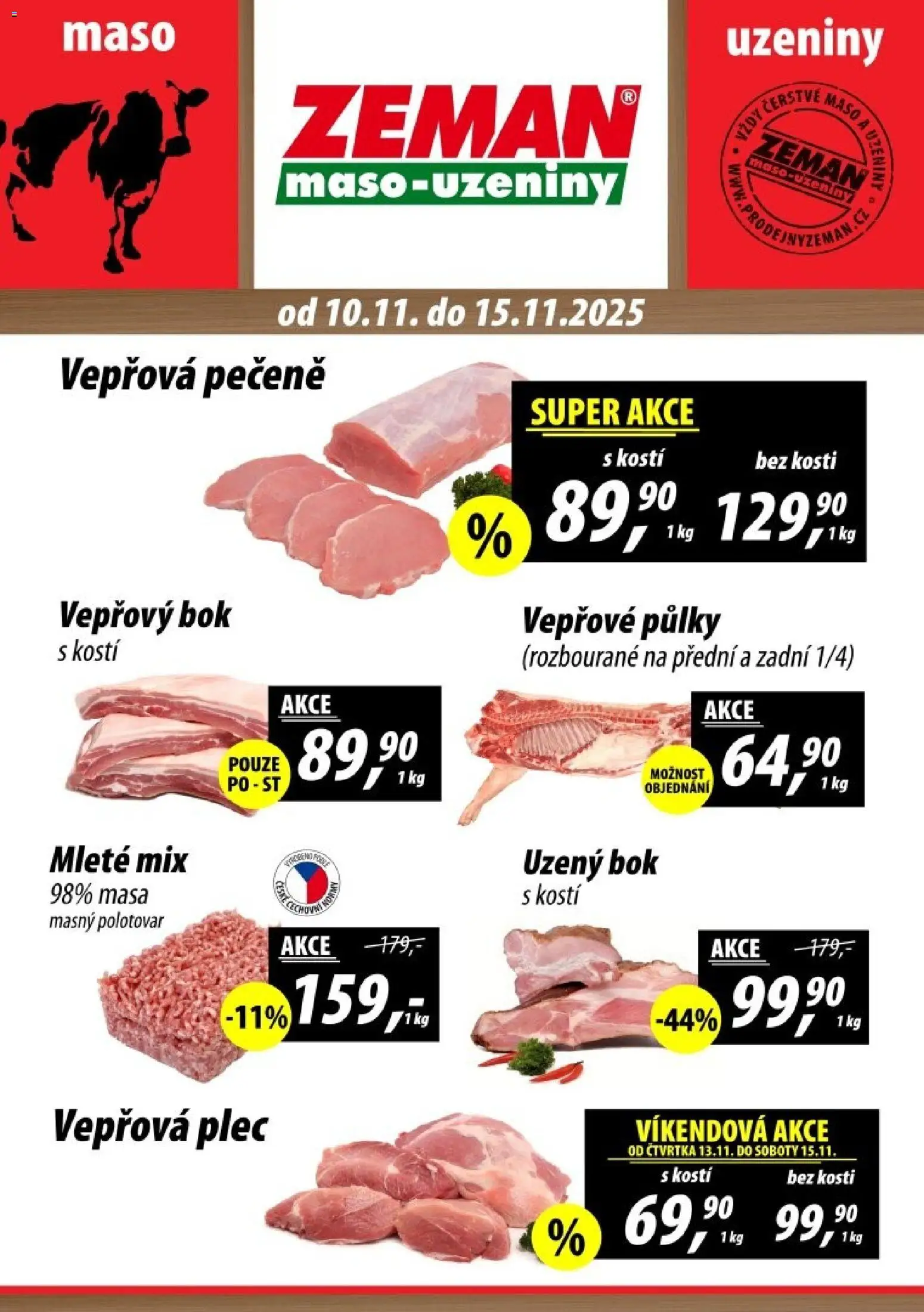 Prodejny Zeman leták - Dačice od 10.11.2025 | Strana: 1