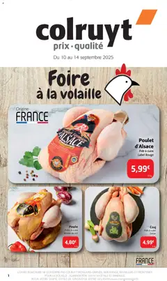 Colruyt - Prévisualisation de Colruyt Foire à la volaille valide à partir de 10.09.2025