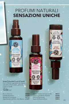Anteprima del volantino Yves Rocher Catalogo Be Glow valido a partire dal 29.11.2025 | Pagina: 65 | Prodotti: Mango, Lampone, Cocco, Menta
