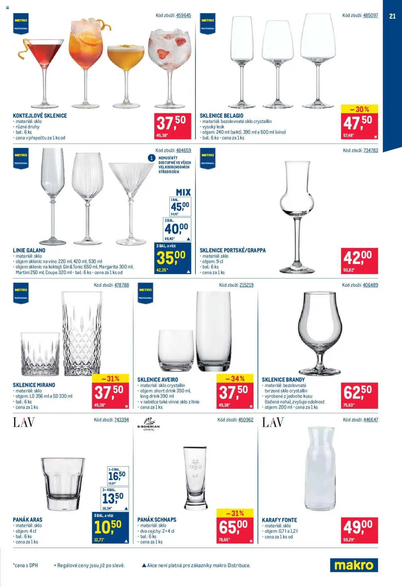 Makro leták - Bar od 08.10.2025 | Strana: 21 | Produkty: Brandy, Tonic, Panák, Sklenice
