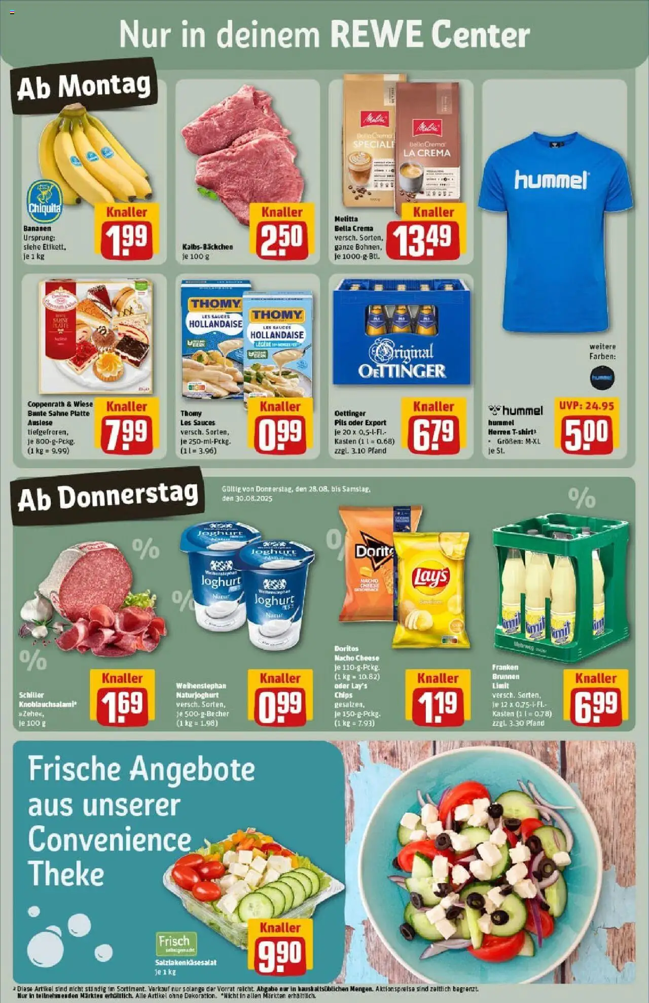 Rewe prospekt Traunreut	 - gültig ab dem 24.08.2025 | Seite: 3 | Produkte: Melitta, Thomy les sauces, Oettinger, Salami