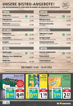Edeka prospekt Wesseling-Berzdorf	 - gültig ab dem 20.07.2025 | Seite: 24 | Produkte: Schweinegulasch, Langnese, Eis, Salat