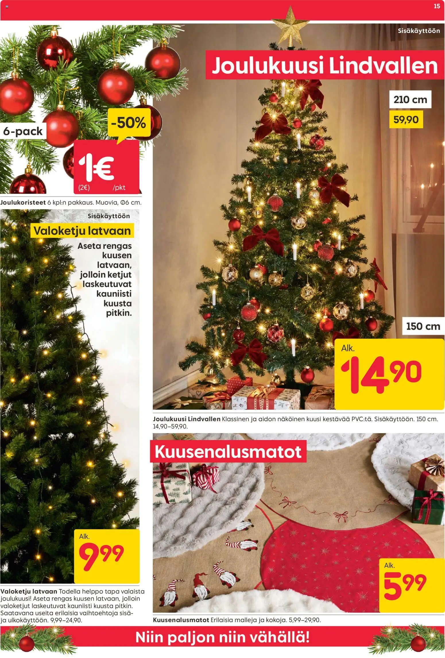Rusta - Black Friday – voimassa 24.11.2025 alkaen | Sivu: 15 | Tuotteet: Joulukoristeet