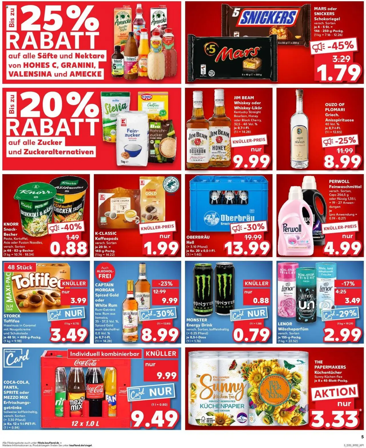 Kaufland prospekt Bad Dürrheim	 – gültig ab 31.08.2025 | Seite: 16 | Produkte: Ouzo, Perwoll, Monster, Hohes c