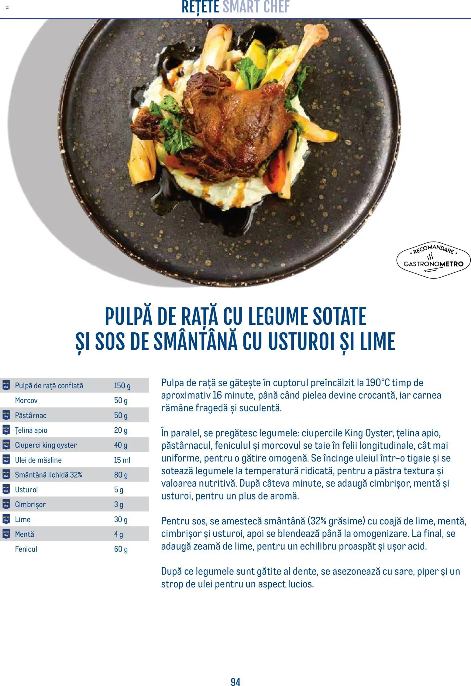 Noul catalog Metro – valabil de la 21.04.2026 | Pagină: 94 | Produse: Ciuperci, Smântână, Legume, Sos