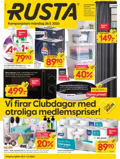 Rusta - erbjudanden - Förhandsvisning av reklamblad från butik Rusta aktuell från 26.01.2026