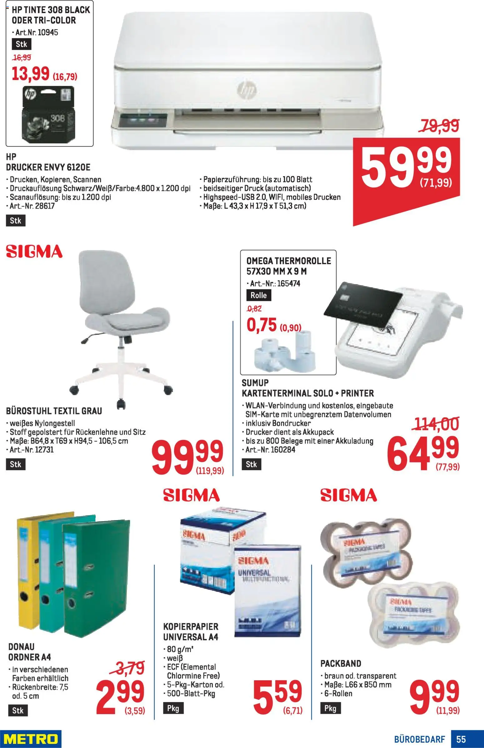 Metro Profi gültig ab 22.01.2026 | Seite: 55 | Produkte: Drucker