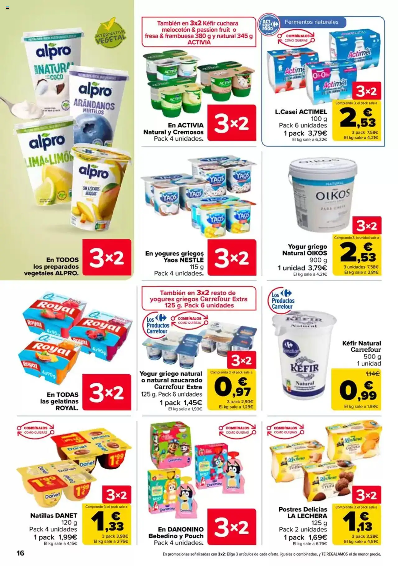 Carrefour folleto │ válido desde el 27.05.2025 | Página: 16 | Productos: Yogur, Μαγειρική εστία, Τυρόπιτα, Té