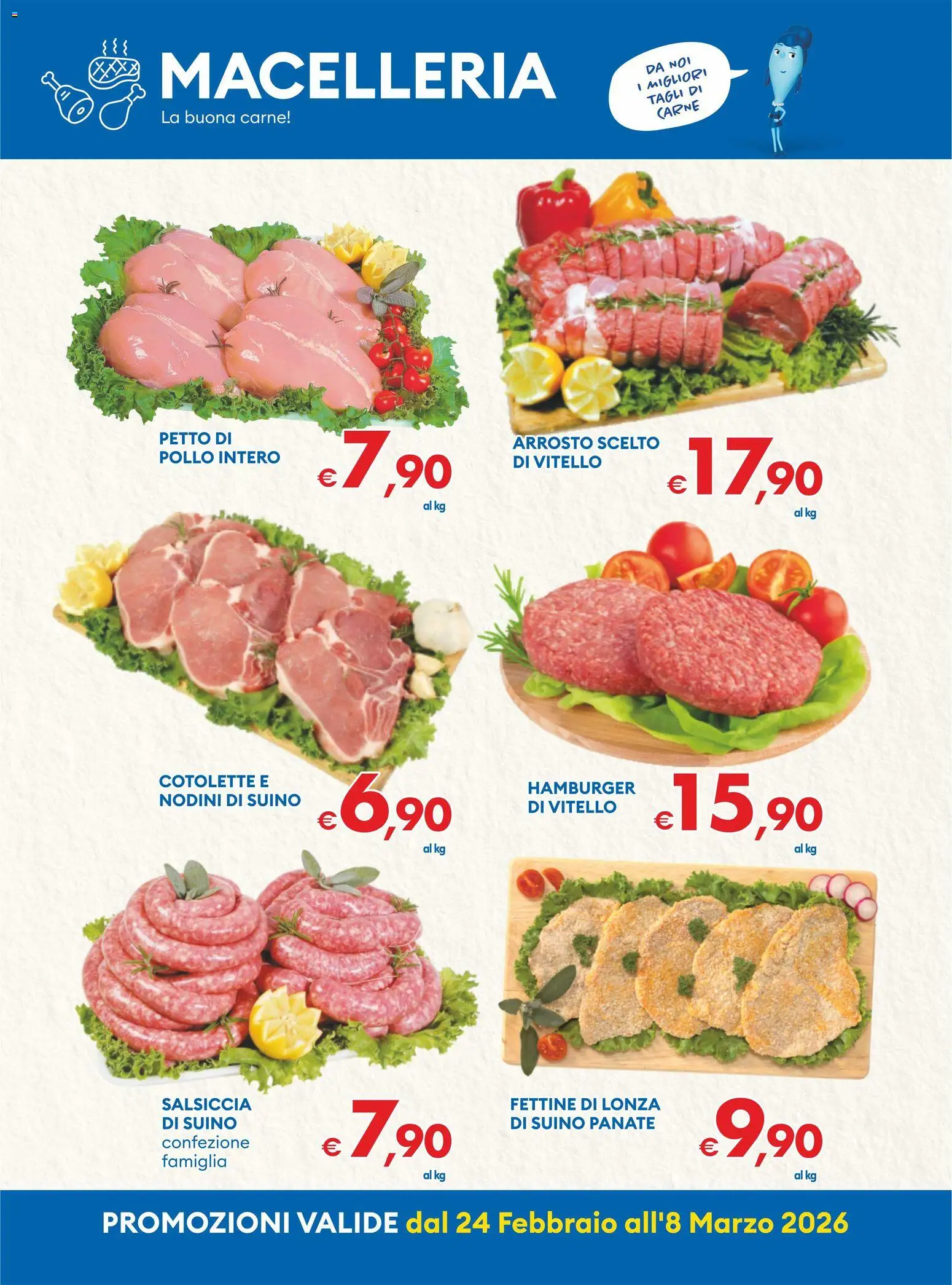Volantino MD Discount del 24.02.2026 | Pagina: 16 | Prodotti: Pollo, Salsiccia, Vitello, Hamburger