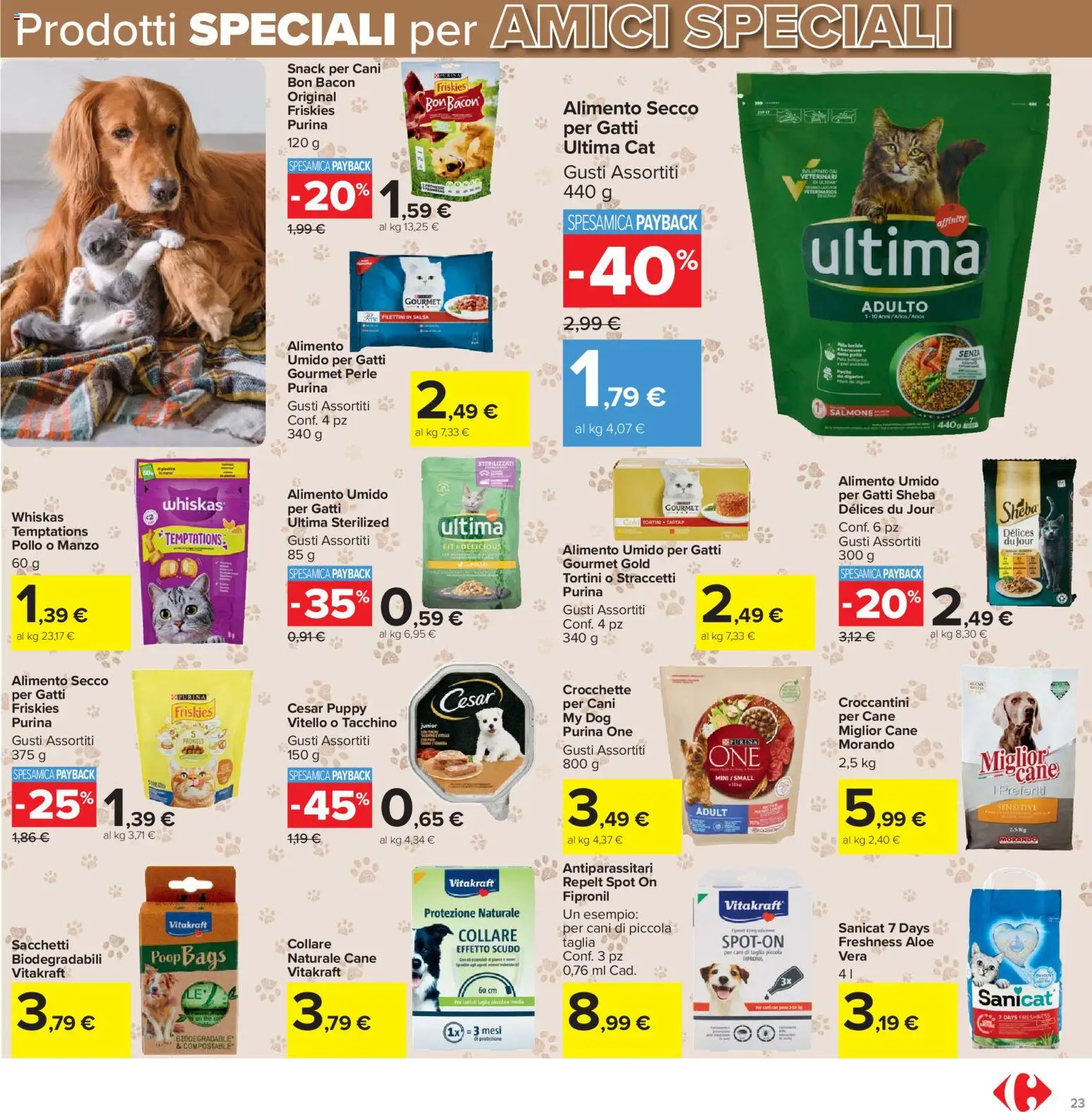 Volantino Carrefour del 27.01.2026 | Pagina: 23 | Prodotti: Pollo, Tacchino, The, Vitello