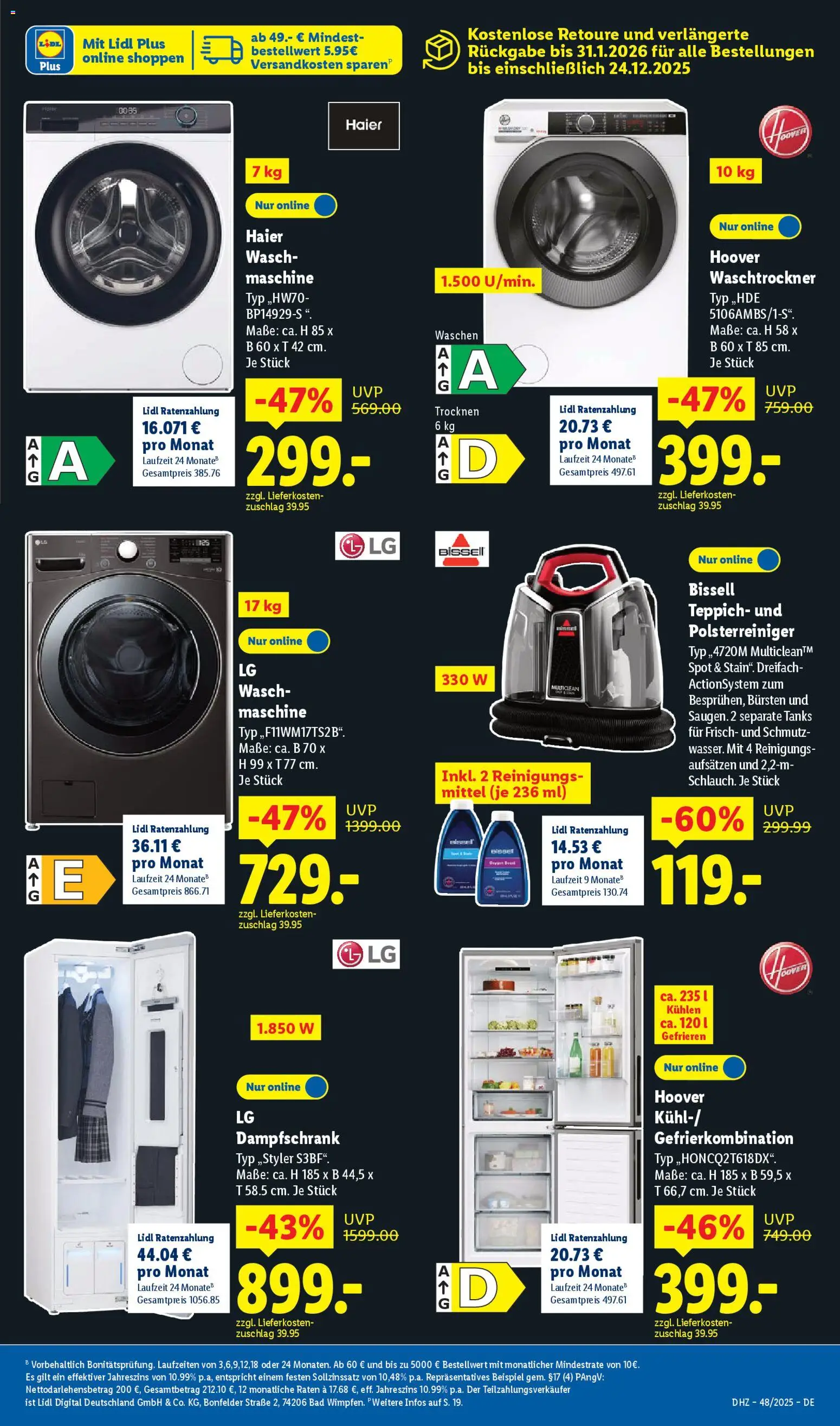 Lidl - Black Friday – gültig ab 24.11.2025 | Seite: 33 | Produkte: Bad, Teppich, Waschtrockner