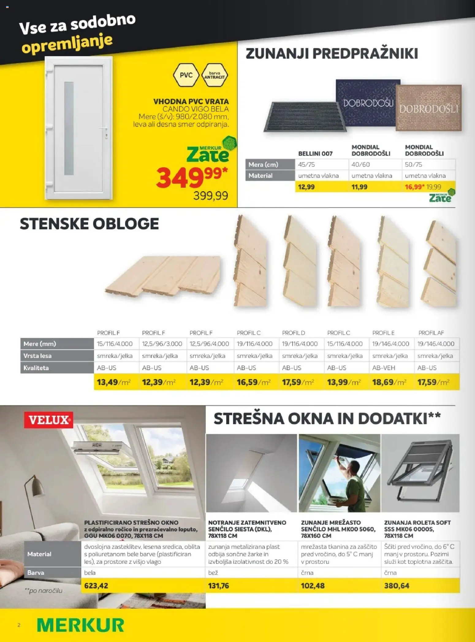 Novi Merkur katalog ponudbe – veljaven od 03.12.2025 | Stran: 30 | Izdelki: Okno, PVC vrata, Senčilo, Vrata