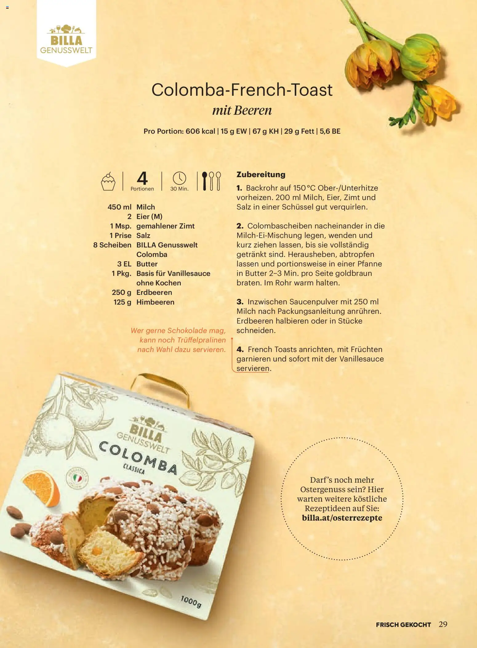 Billa  Frisch Gekocht gültig ab 01.03.2026 | Seite: 27 | Produkte: Salz, Milch, Butter, Eier