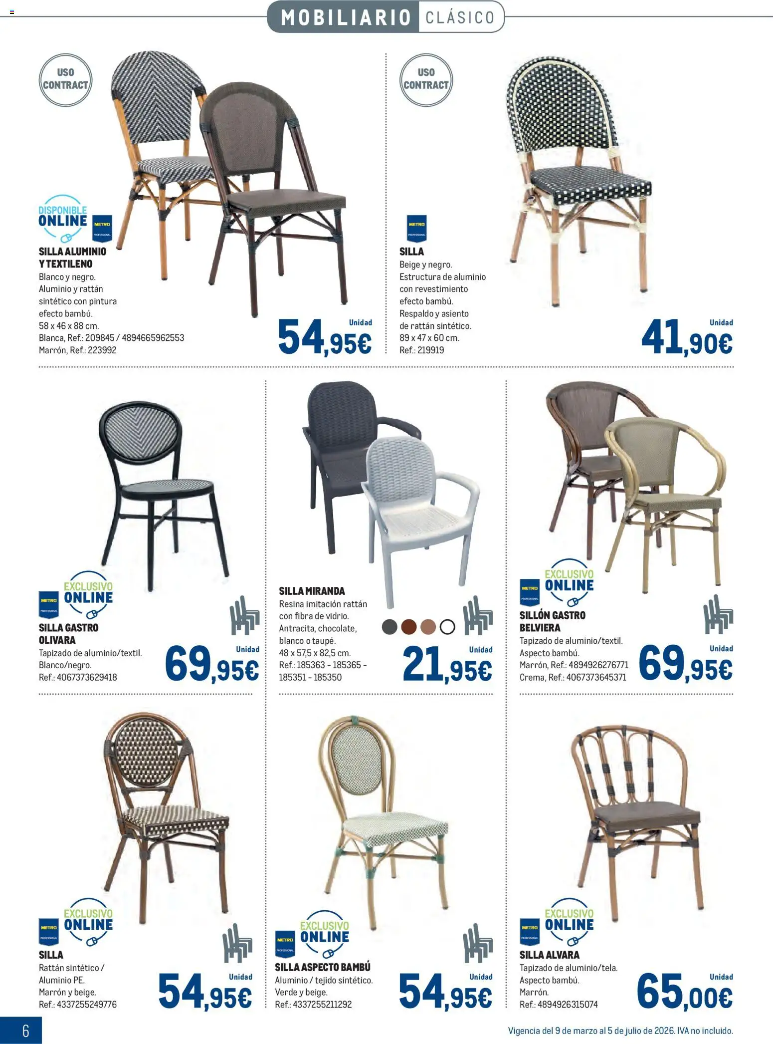 Makro - Especial Terrazas │ válido desde el 09.03.2026 | Página: 6 | Productos: Sillón, Silla