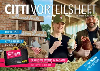 CITTI Markt Vorteilsheft ab 20.04.2026 gültig