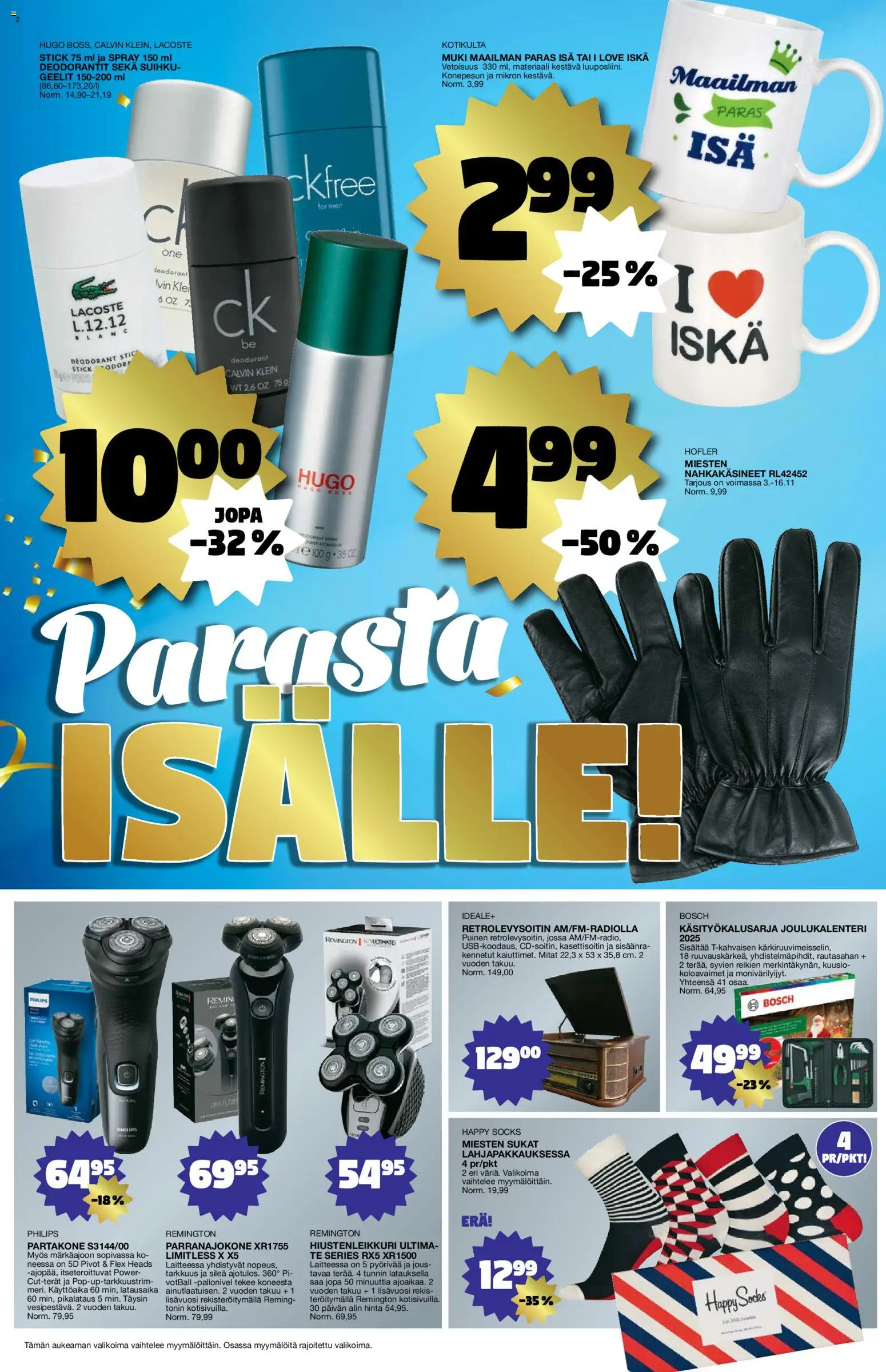 Tokmanni tarjoukset – voimassa 03.11.2025 alkaen | Sivu: 2 | Tuotteet: Parranajokone, Muki, Suihku, Partakone