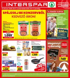 Interspar Akciós újság - amely érvényes a következő dátumtól: 11.09.2025