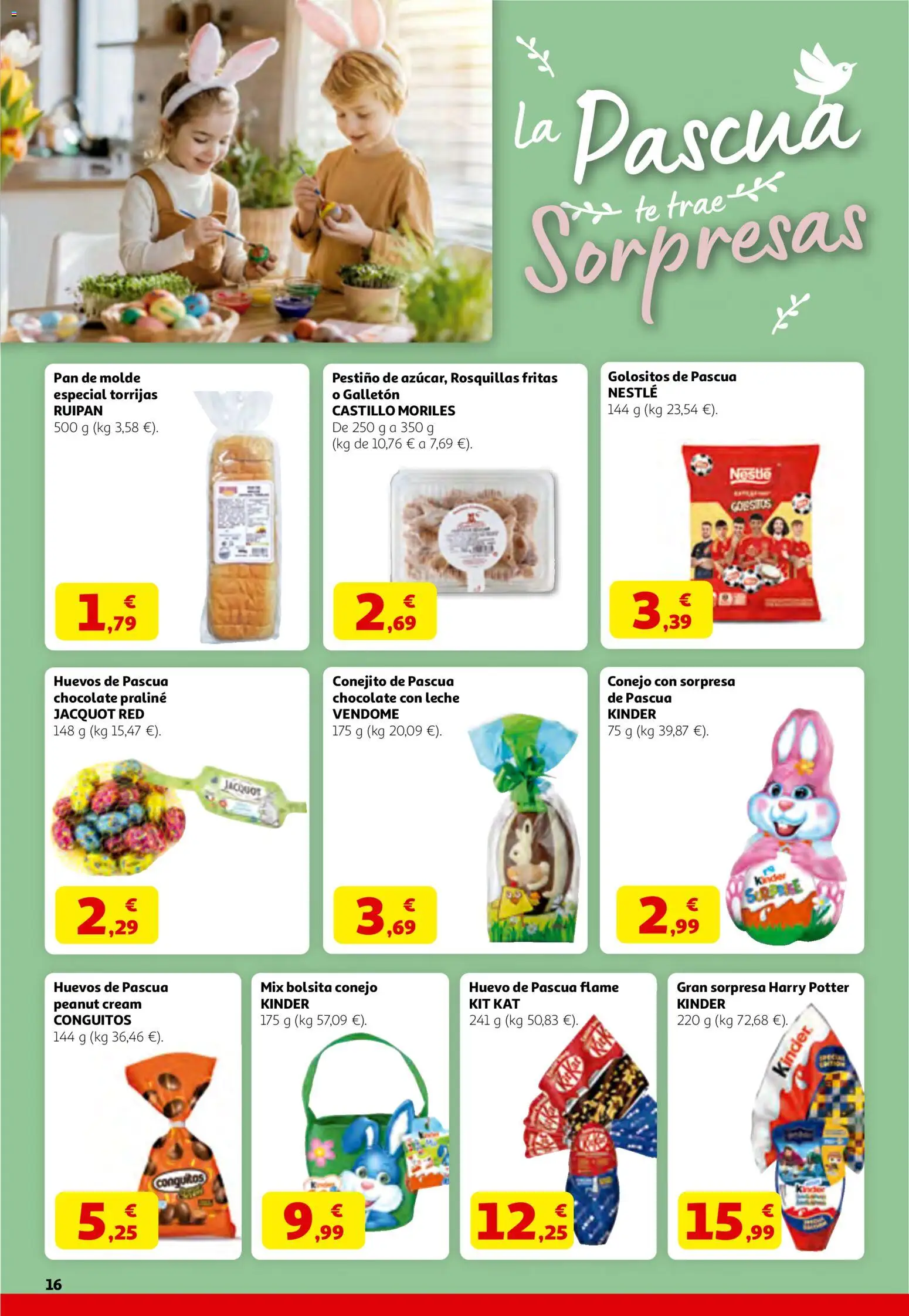 Alcampo  HG Catalán Activa´t a la Primavera │ válido desde el 12.03.2026 | Página: 16 | Productos: Huevos, Pan, Té, Pan de molde