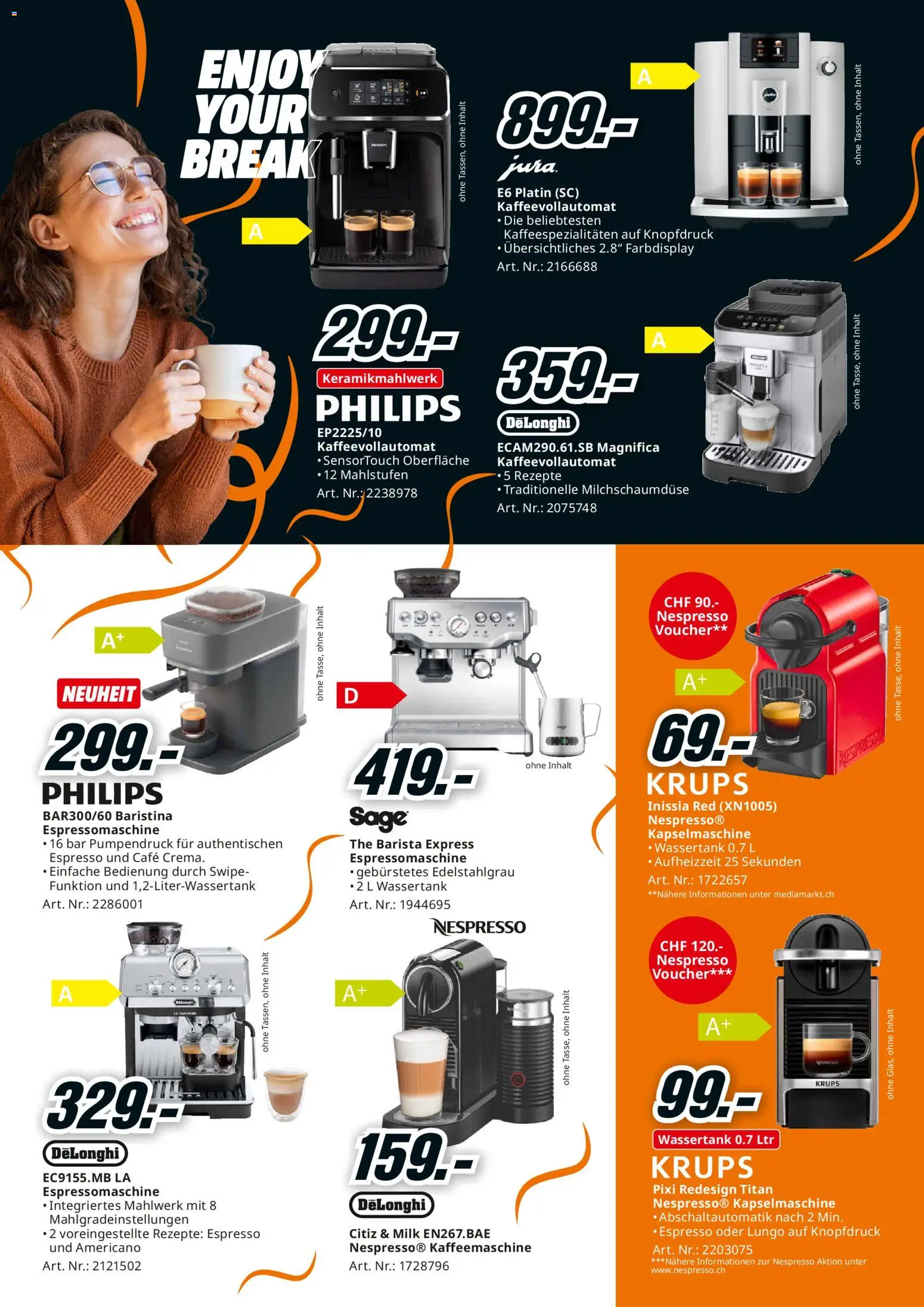 Media Markt Aktionen – gültig ab 07.12.2025 | Seite: 25 | Produkte: Krups, Kaffeevollautomat, Kaffeemaschine, Philips