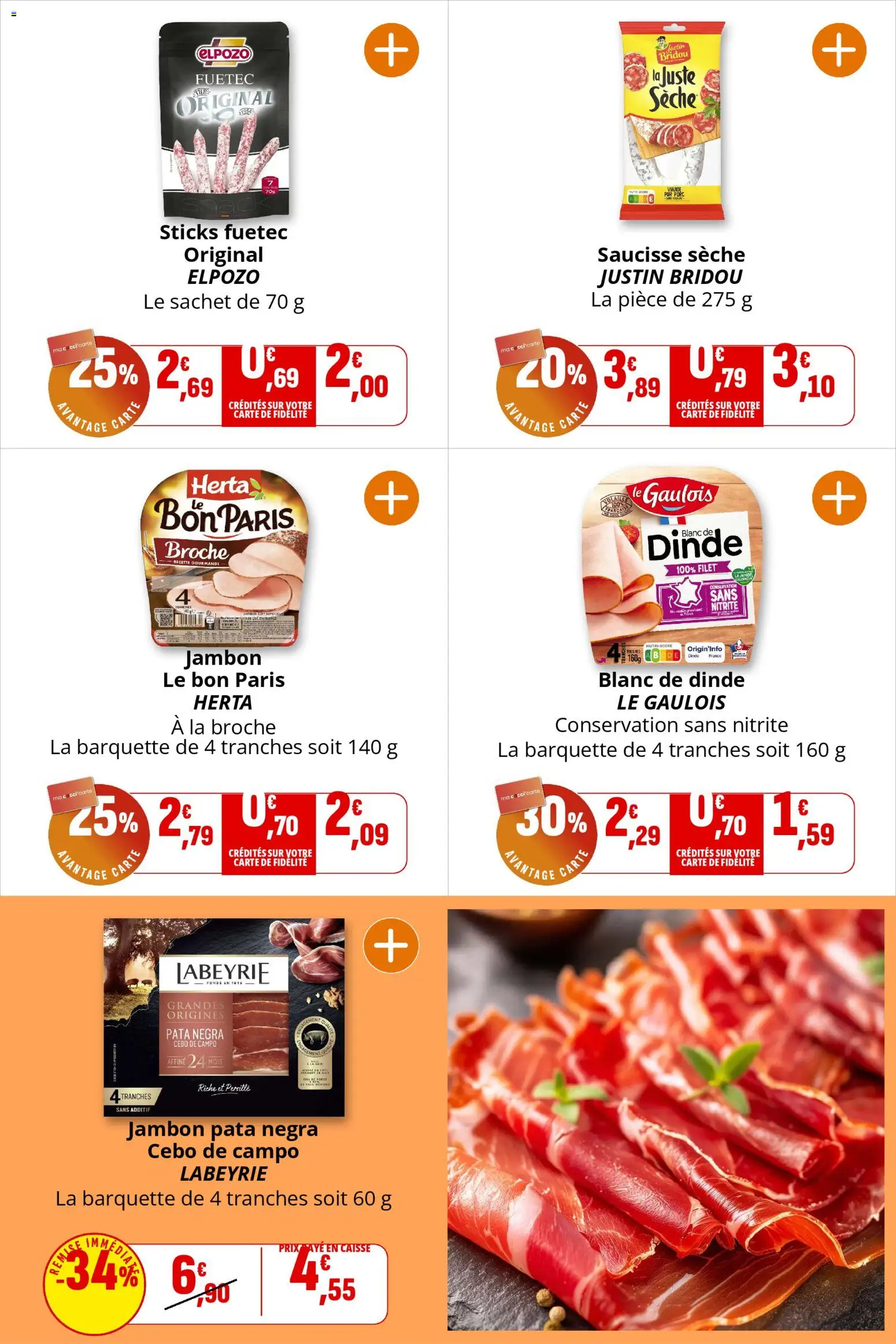 {H1} | Page: 7 | Produits: Jambon, Saucisse, Viande, Porc