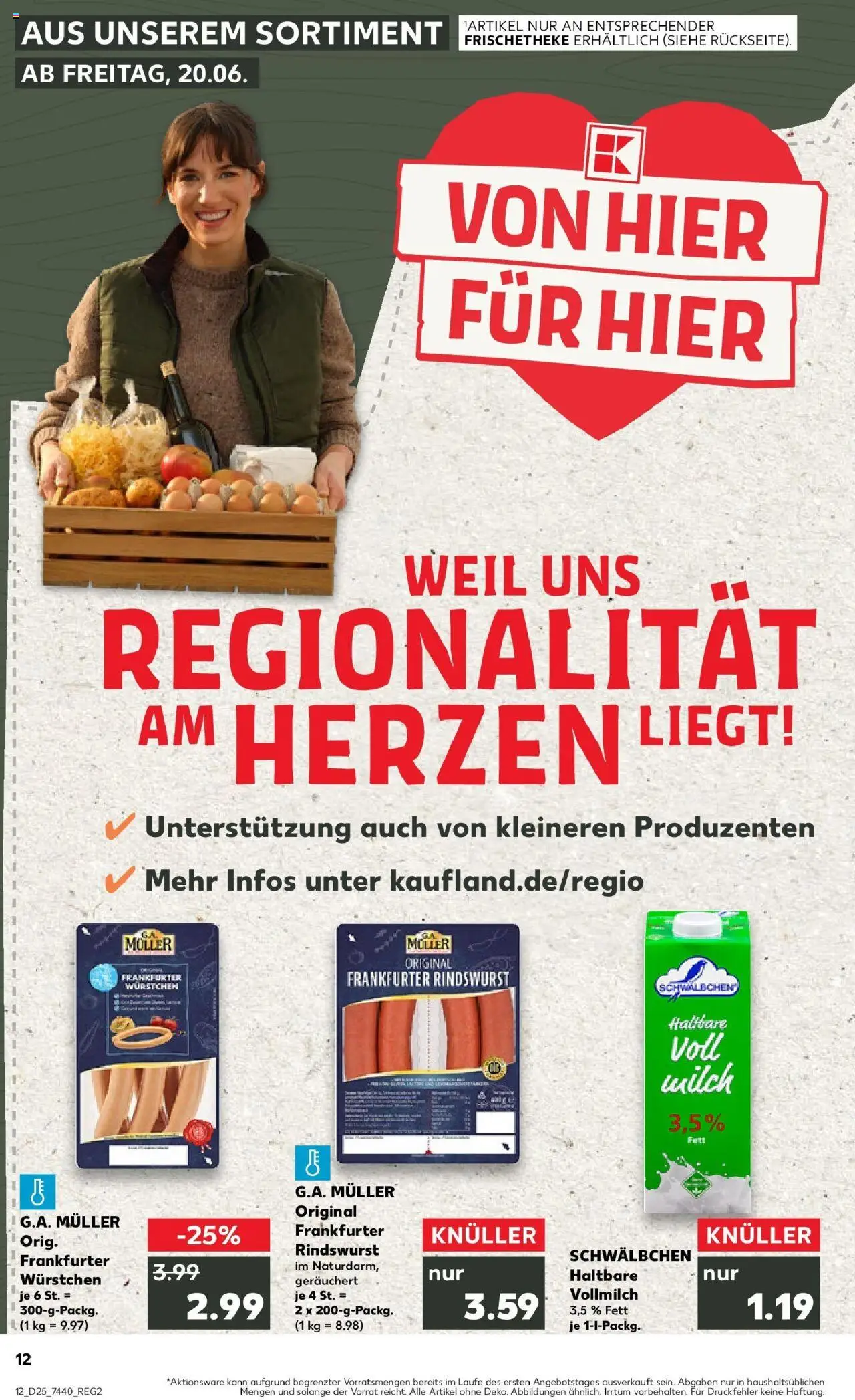 Kaufland prospekt Korbach	 - gültig ab dem 22.06.2025 | Seite: 25 | Produkte: Milch
