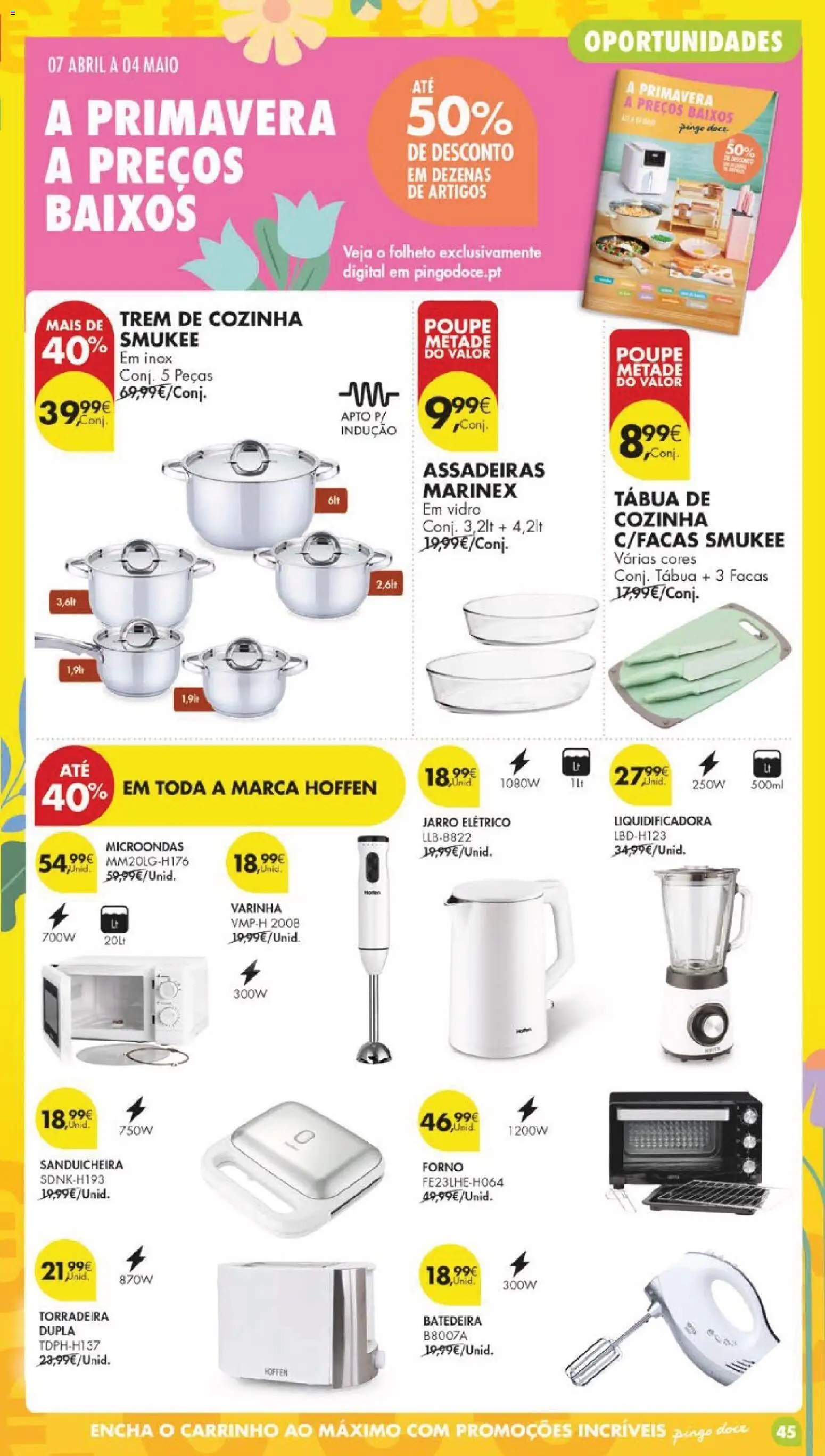 Pingo Doce folheto │ válido de 28.04.2026 | Página: 51 | Produtos: Tábua, Forno, Sanduicheira, Torradeira
