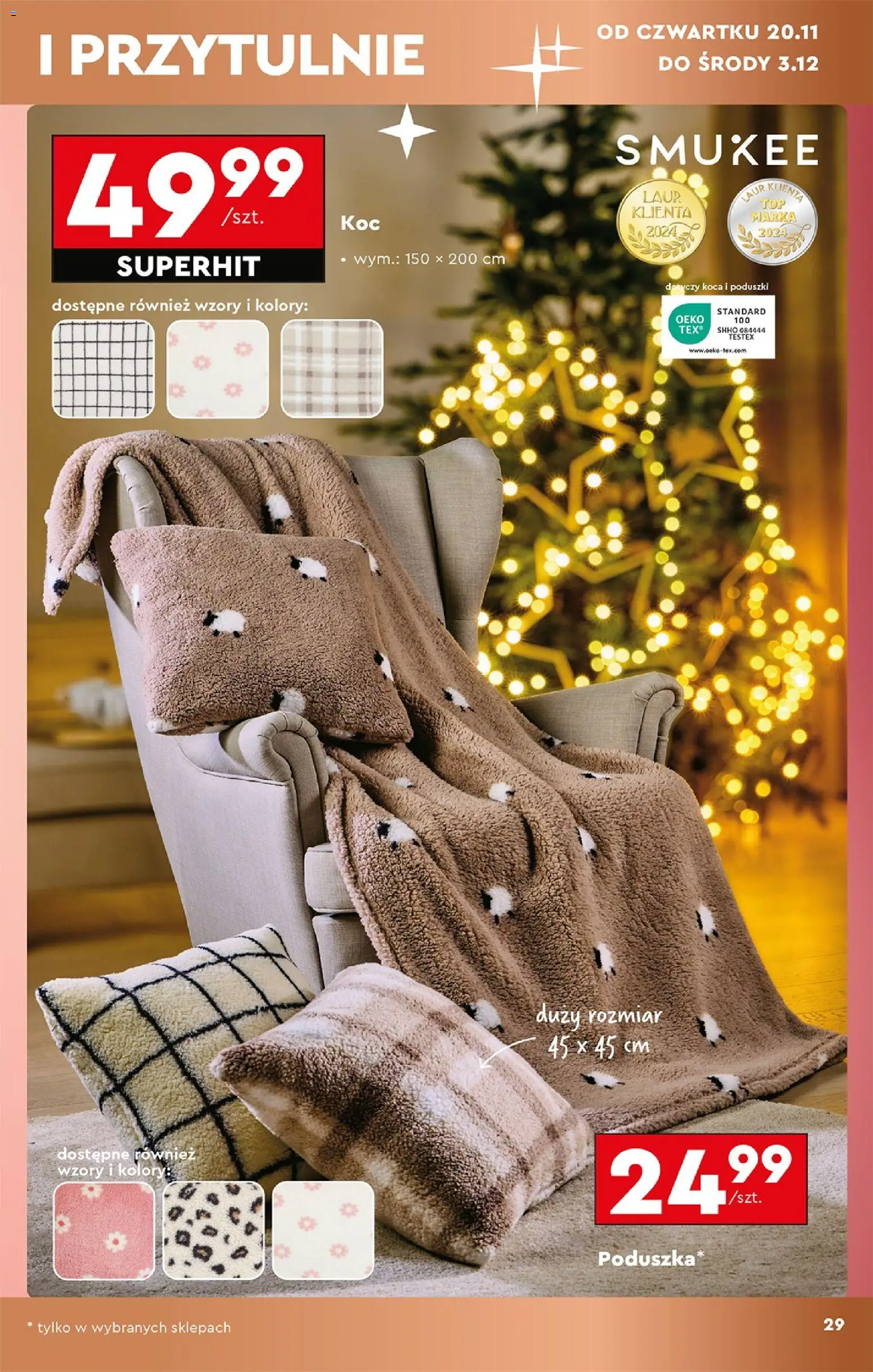 Biedronka Black Friday od 15.11.2025 | Strona: 31 | Produkty: Koc