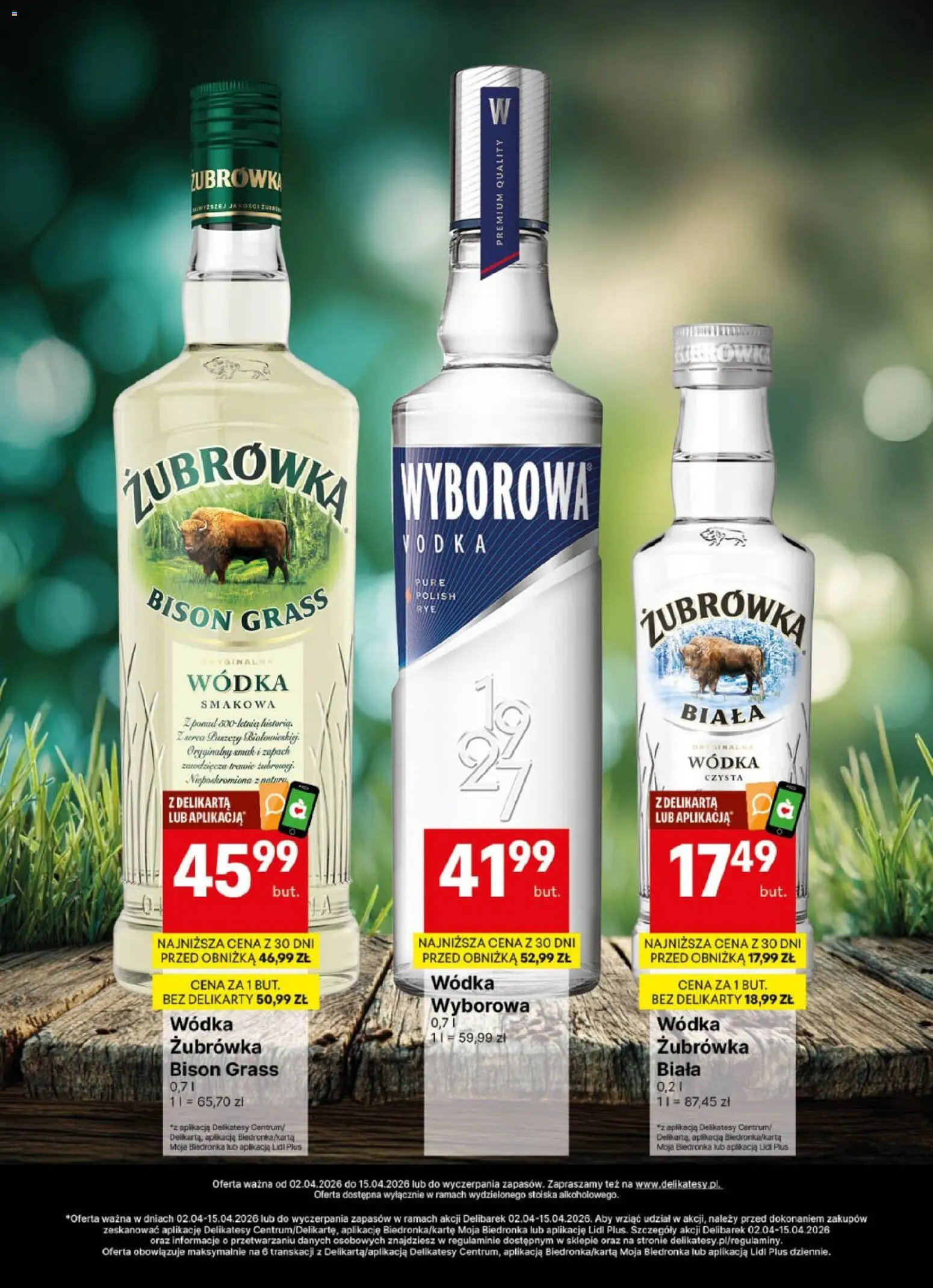Delikatesy Centrum gazetka - DeliBarek od 02.04.2026 | Strona: 8 | Produkty: Delikatesy, Żubrówka, Zapach, Vodka