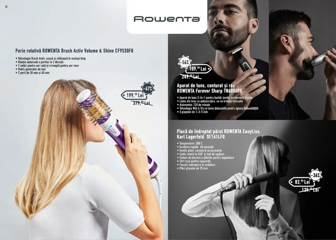 Carrefour catalog - Inovaţie și performanţă pentru casa ta – valabil de la 15.08.2025 | Pagină: 15 | Produse: Perie rotativă, Inel, Placă De Îndreptat Părul, Perie