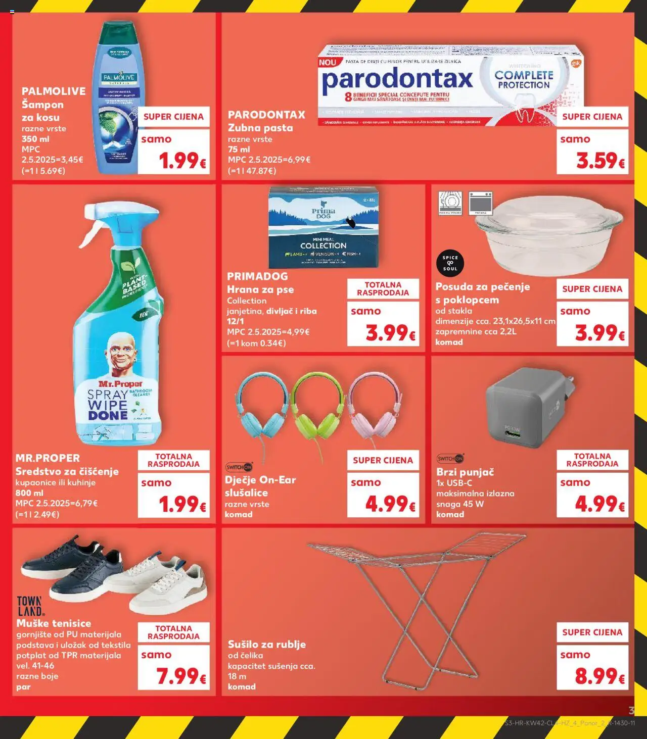 Kaufland katalog | vrijedi od 15.10.2025 | Stranica: 3 | Proizvodi: Riba, Tenisice, Pasta, Slušalice