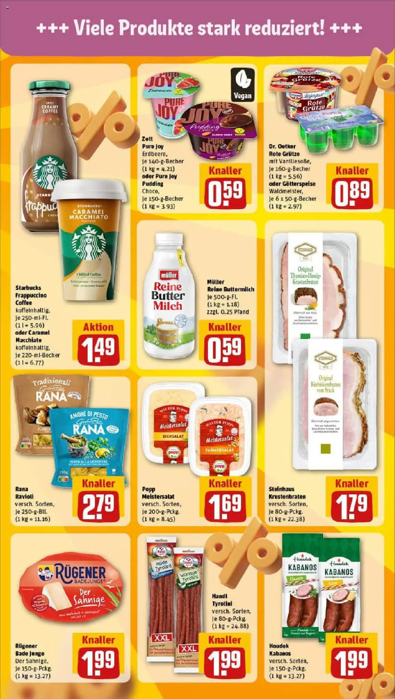 Rewe prospekt Chemnitz	 - gültig ab dem 29.06.2025 | Seite: 21 | Produkte: Milch, Butter, Starbucks, Krustenbraten