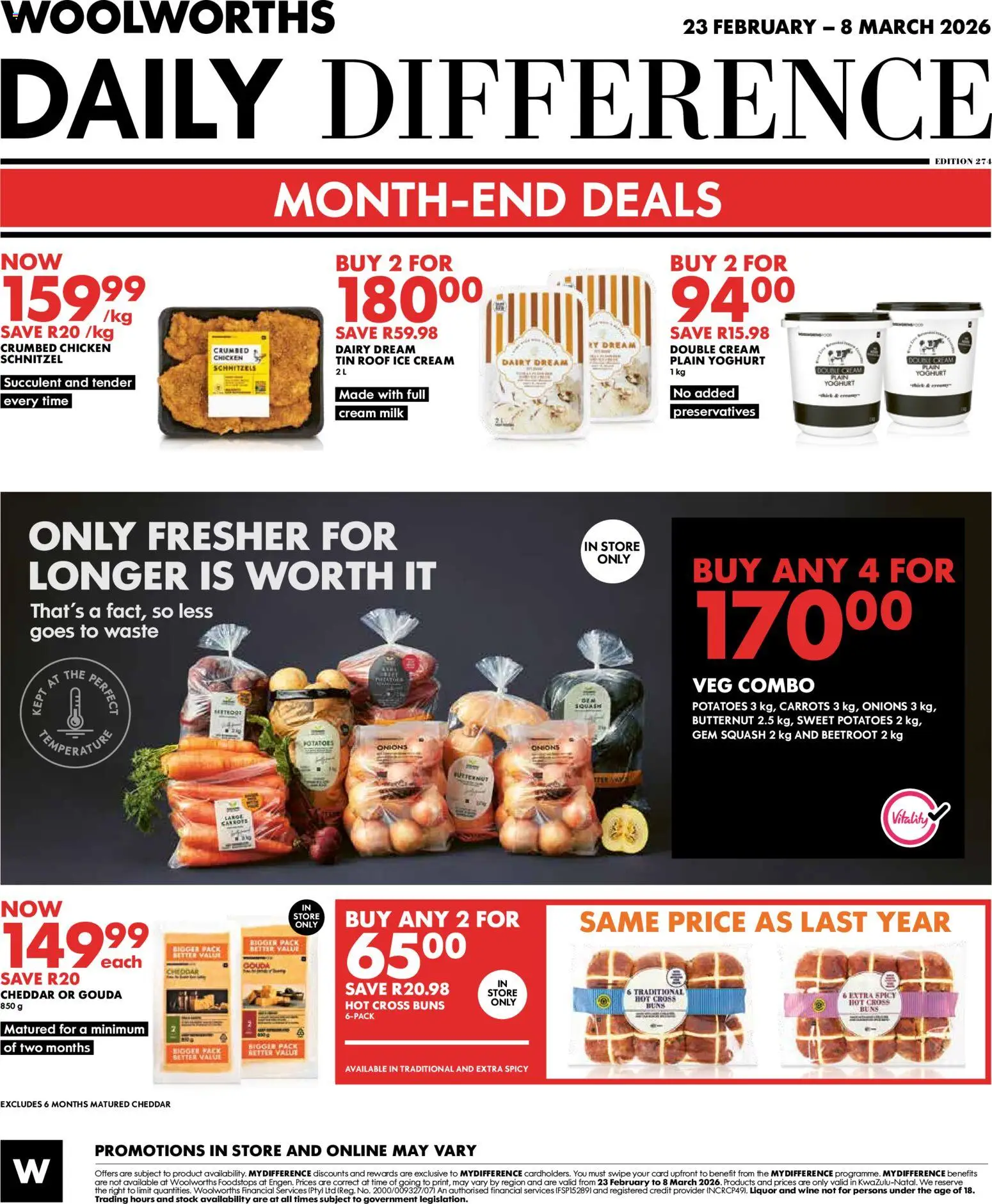 New Woolworths catalogue – valid from 23.02.2026 | Page: 12 | Products: Buns, Wine, Desmaquilante, Carrots