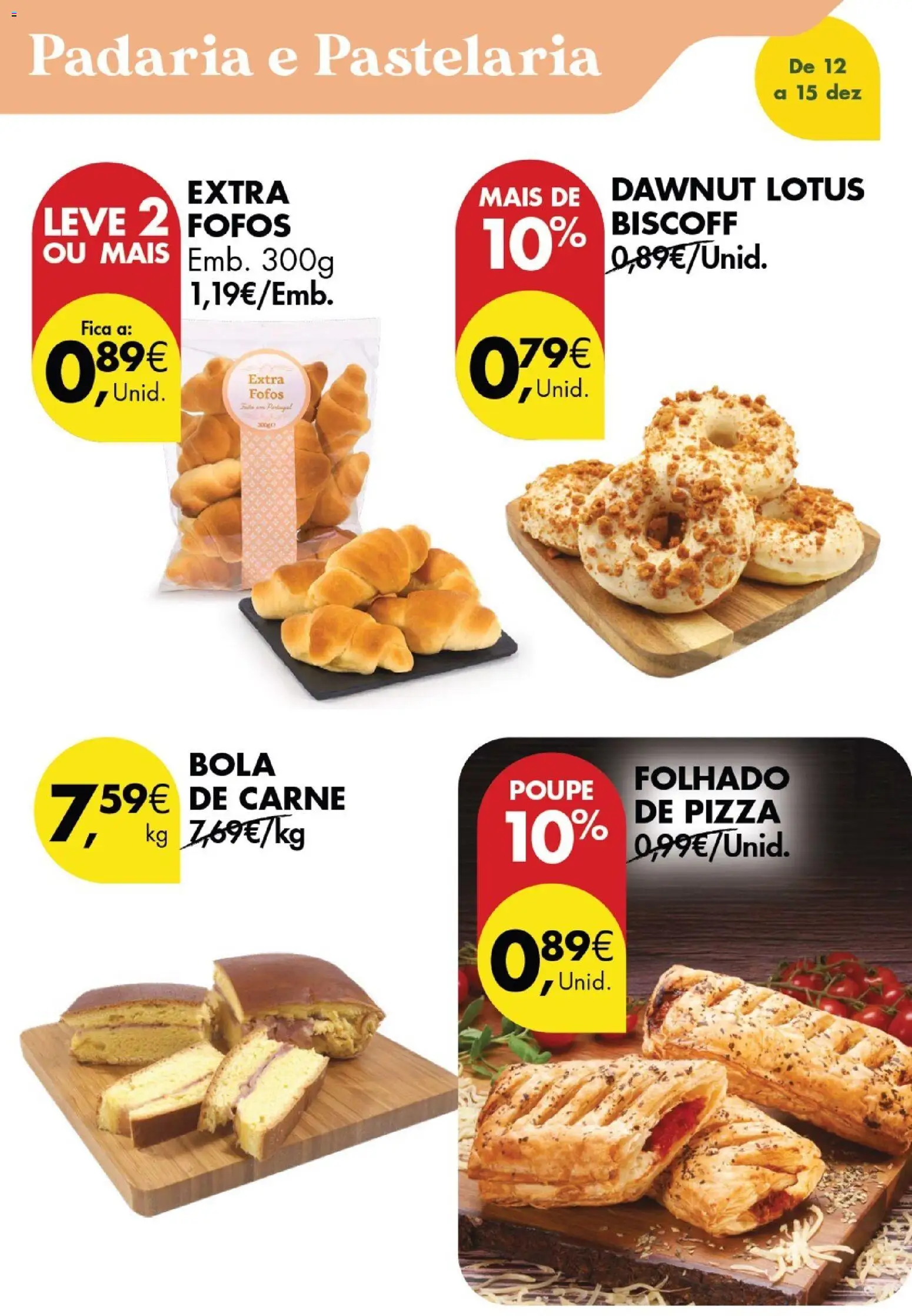 Pingo Doce Poupe este Fim de Semana │ válido de 12.12.2025 | Página: 12 | Produtos: Puff, Padaria, Pizza, Carne