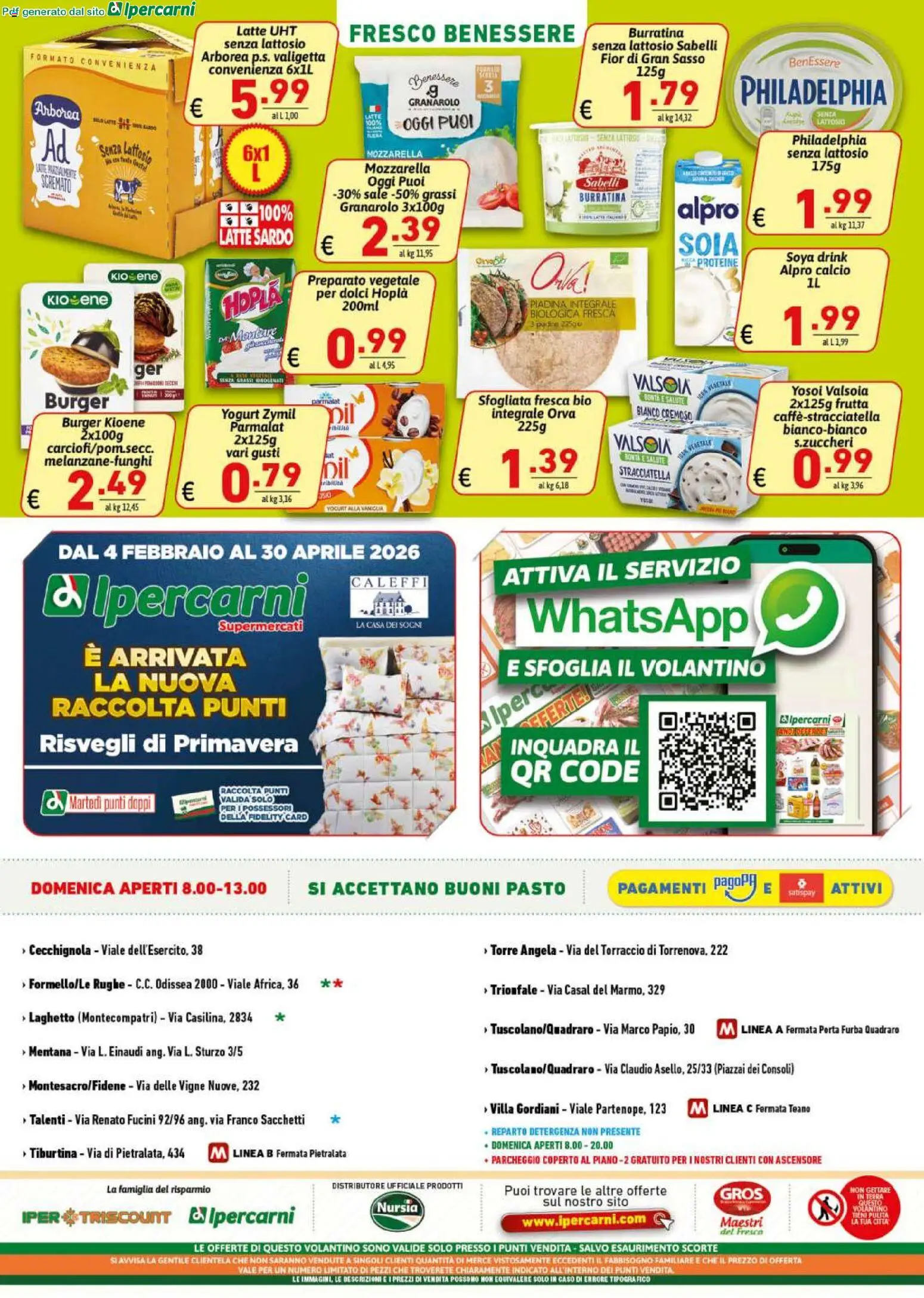 Volantino Ipercarni del 06.03.2026 | Pagina: 16 | Prodotti: Mozzarella, Piadina, Valigetta, Stracciatella