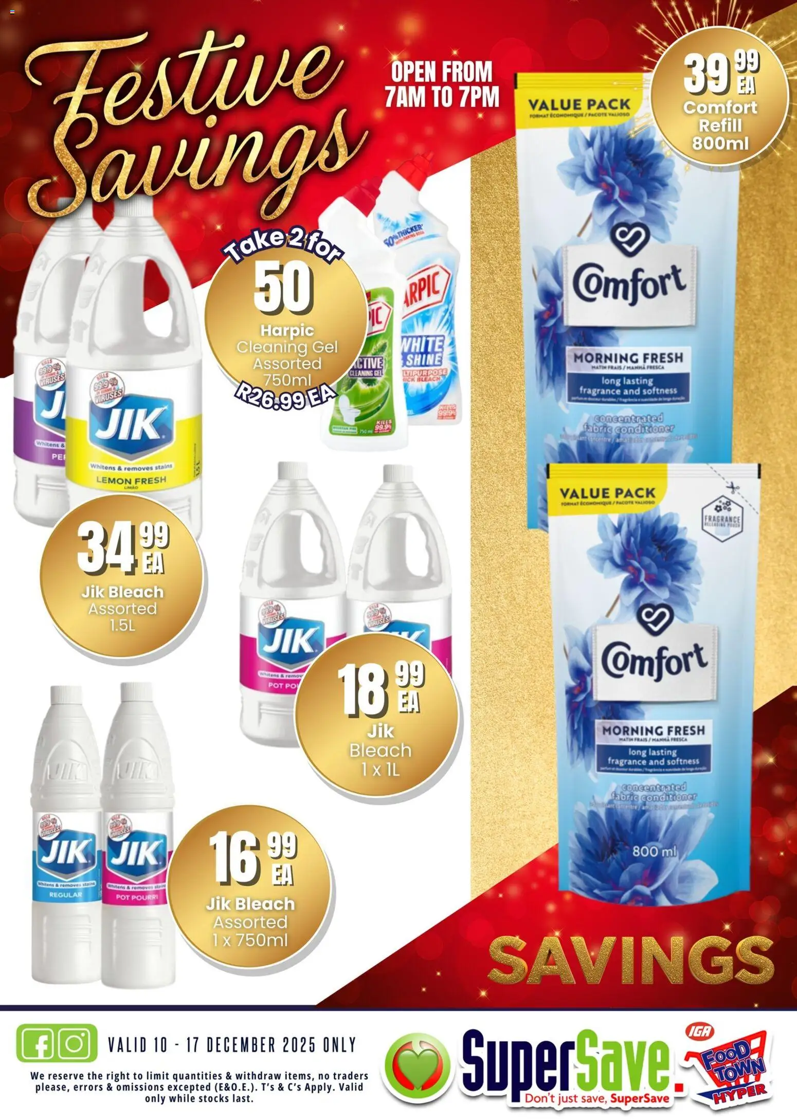 New Super Save catalogue – valid from 10.12.2025 | Page: 56 | Products: Bleach, Fragrance, Conditioner, Lemon