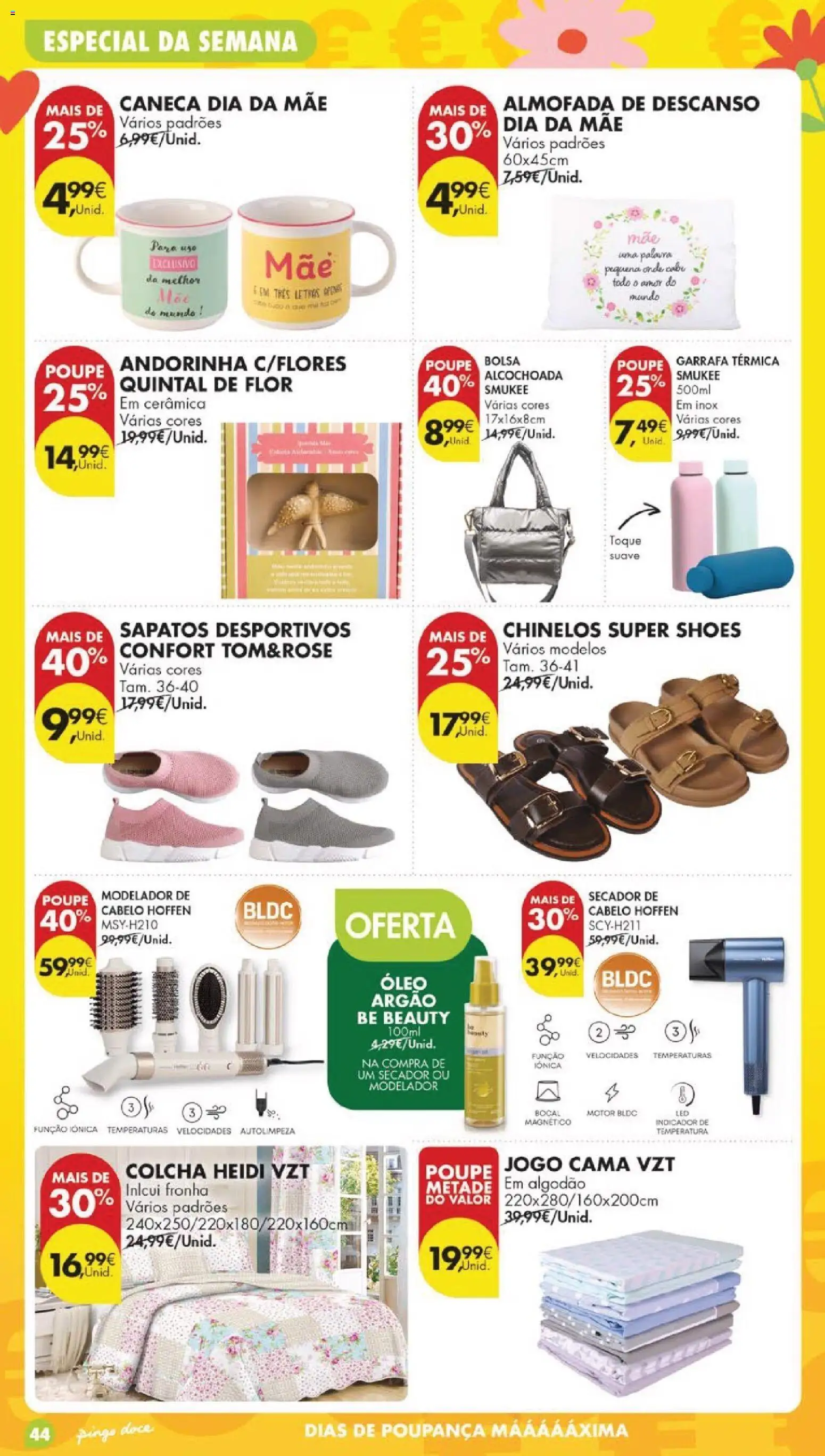 Pingo Doce folheto │ válido de 28.04.2026 | Página: 50 | Produtos: Fronha, Garrafa térmica, Almofada, Óleo