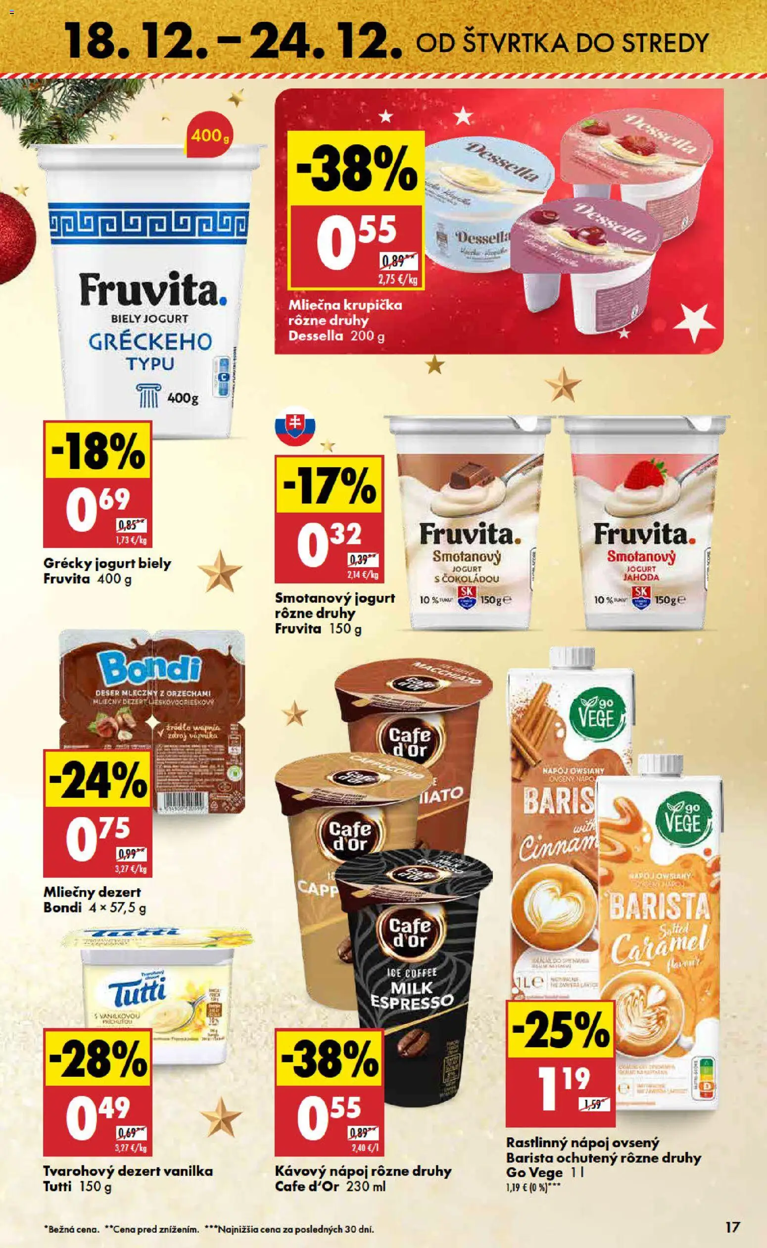 Nové Biedronka akcie – leták je platný od 18.12.2025 | Strana: 17 | Produkty: Jogurt, Barista, Grécky jogurt, Biely jogurt