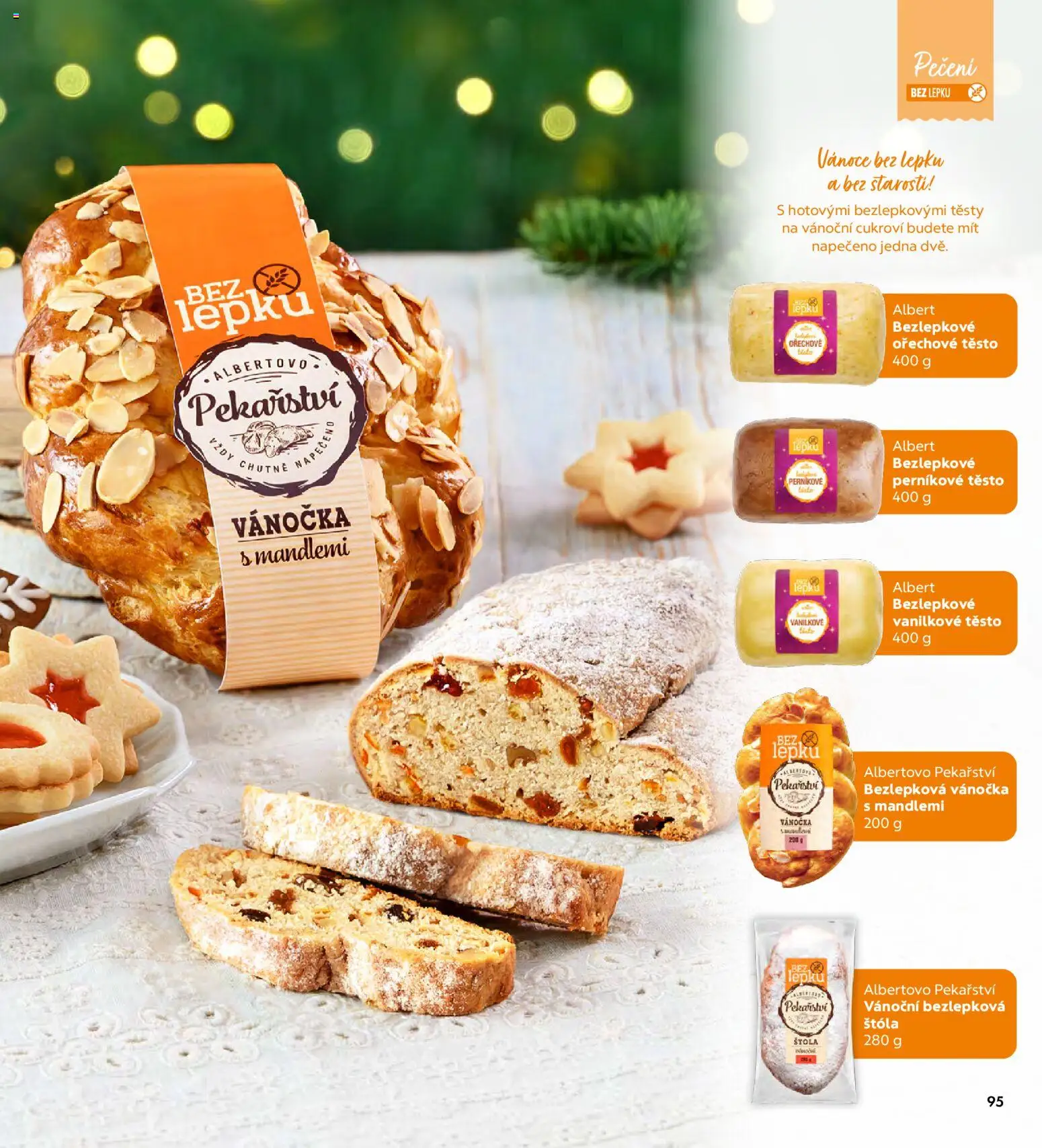 Albert magazín od 01.12.2025 | Strana: 95 | Produkty: Perníkové těsto, Cukroví, Vánoční cukroví, Těsto