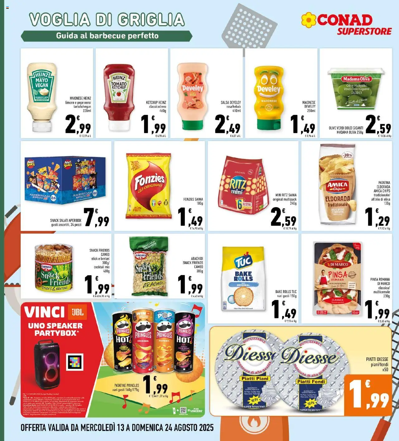 Volantino Conad del 13.08.2025 | Pagina: 12 | Prodotti: Ketchup, Pepe, Olive, Arachidi