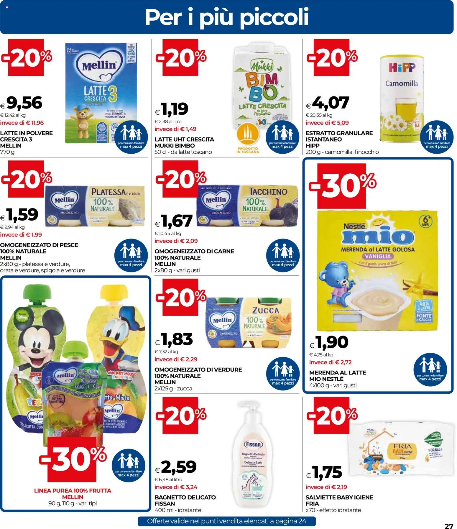 Volantino COOP del 07.01.2026 | Pagina: 27 | Prodotti: Pesce, Verdure, Mouse, Bagnetto