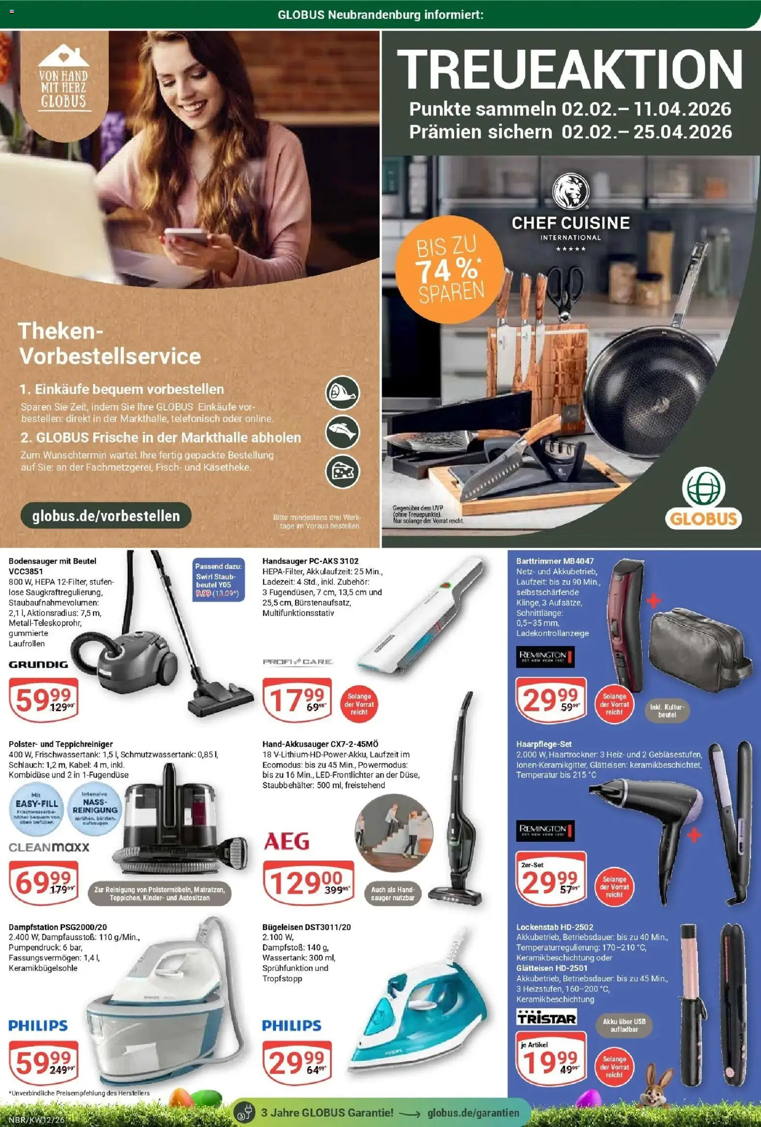 Globus prospekt Neubrandenburg	 – gültig ab 15.03.2026 | Seite: 32 | Produkte: Kabel, USB, Bügeleisen, Haartrockner