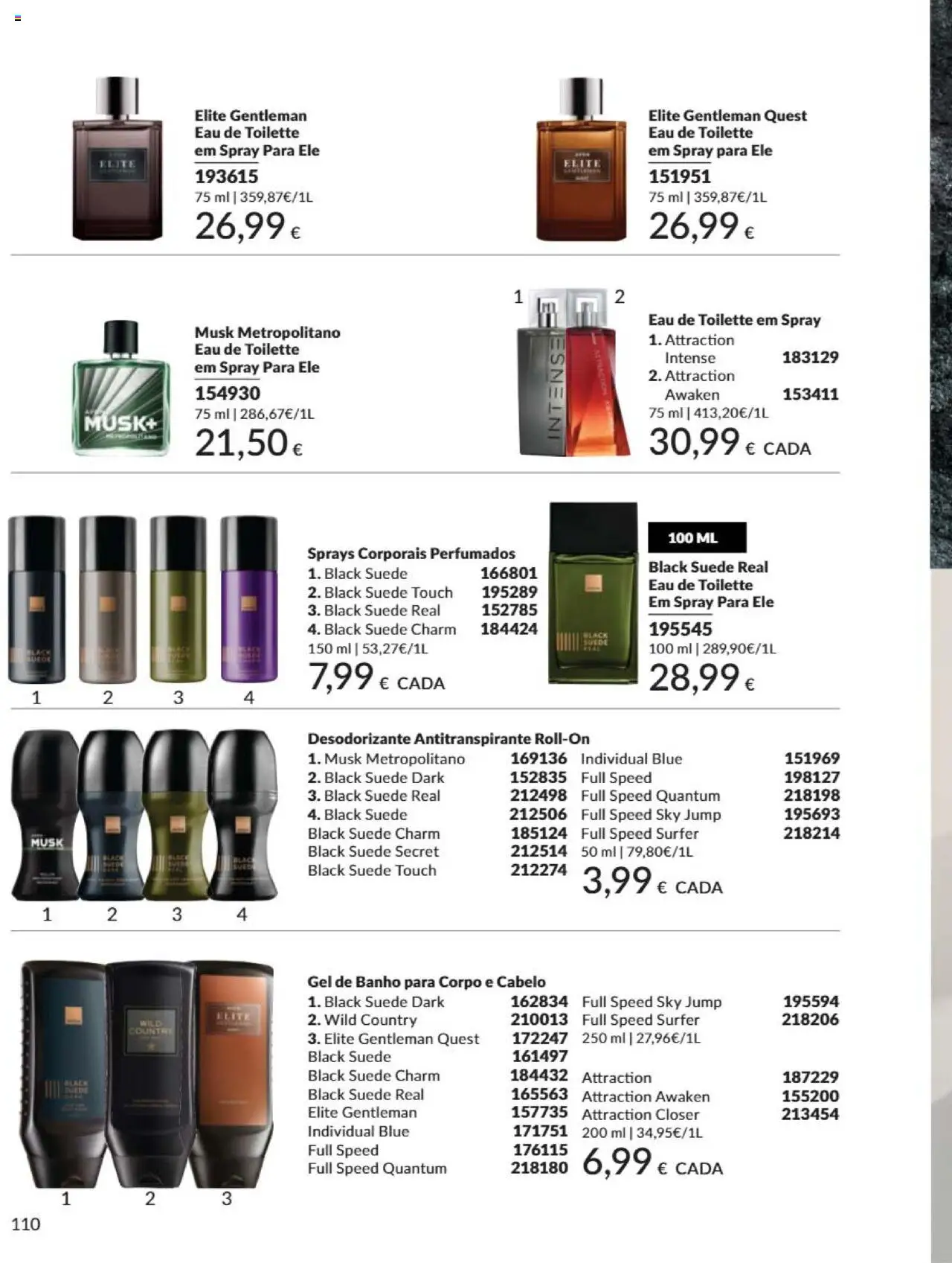 Catálogo Avon Campanha 6 │ válido de 01.06.2025 | Página: 110 | Produtos: Gel de banho, Desodorizante, Antitranspirante, Banho
