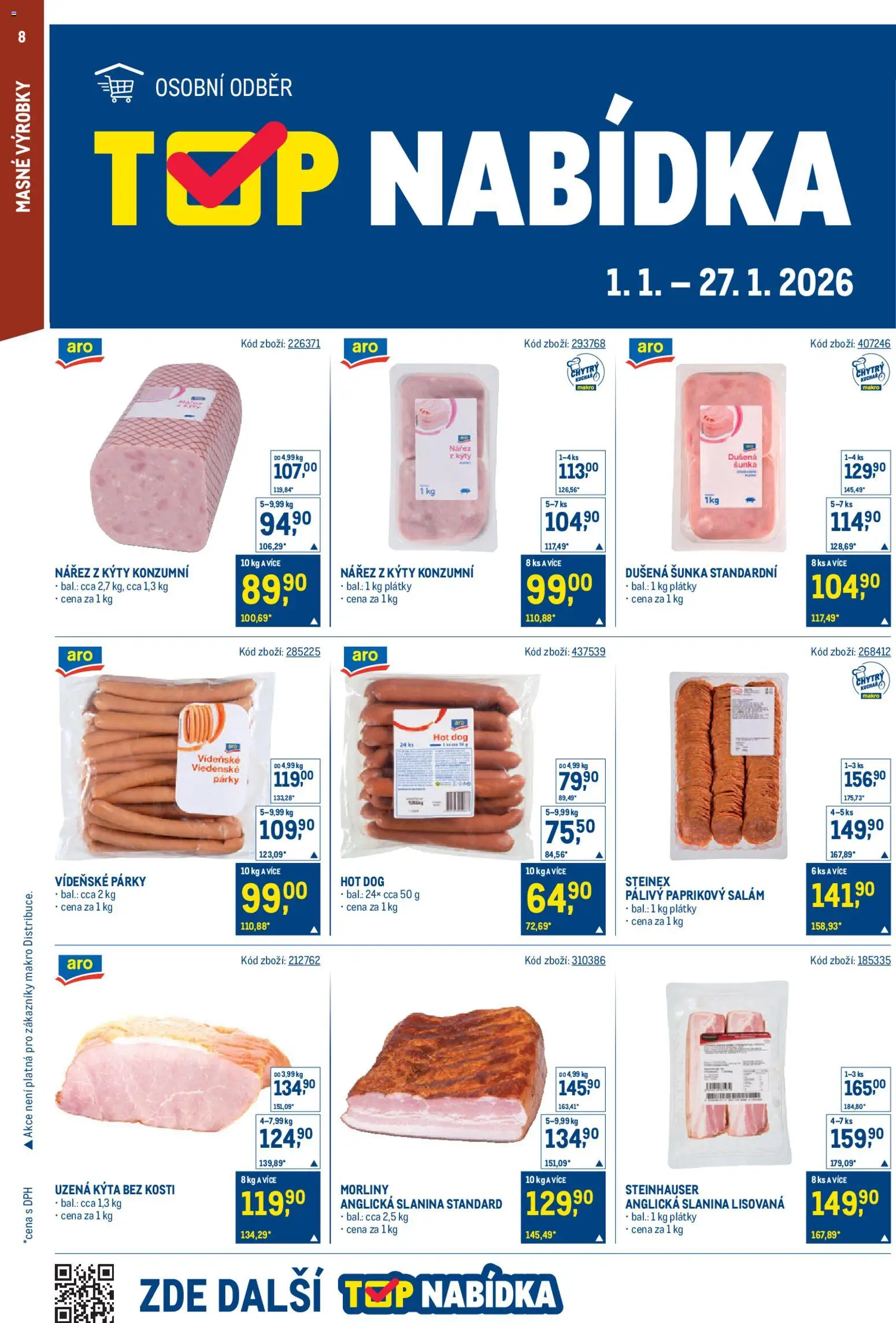 Makro leták - Gastronomie od 02.01.2026 | Strana: 8